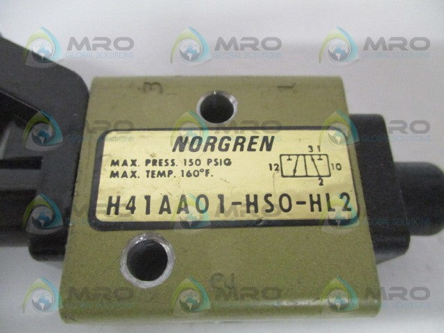 NORGREN H41AA01-HS0-HL2 LINEAR DIRECTIONAL CONTROL VALVE *USED*