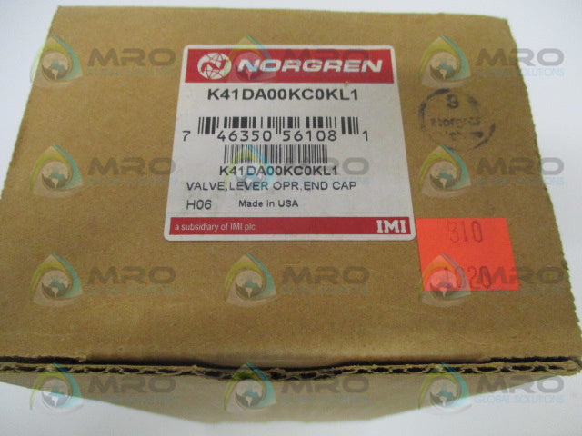 NORGREN K41DA00KC0KL1 LEVER OPERATED END CAP VALVE *NEW IN BOX*