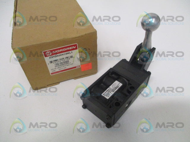 NORGREN K41DA00KC0KL1 LEVER OPERATED END CAP VALVE *NEW IN BOX*