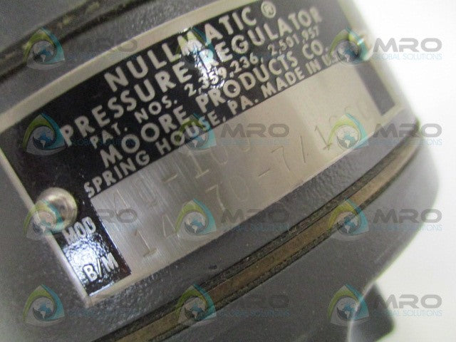 MOORE NULLMATIC 40-100 14870-7/16SG PRESSURE REGULATOR *NEW NO BOX*