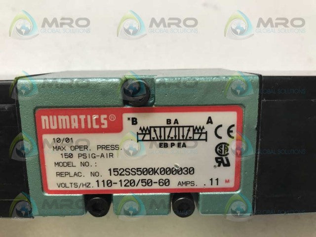 NUMATICS 152SS500K000030 SOLENOID VALVE *NEW NO BOX*