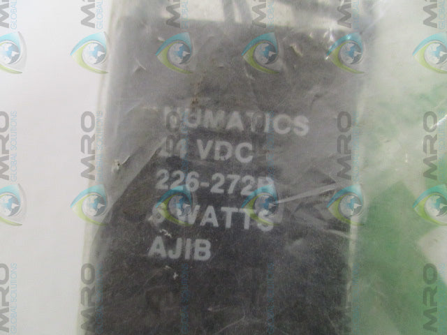NUMATICS 226-272B SOLENOID VALVE COIL 24VDC *NEW IN FACTORY BAG*