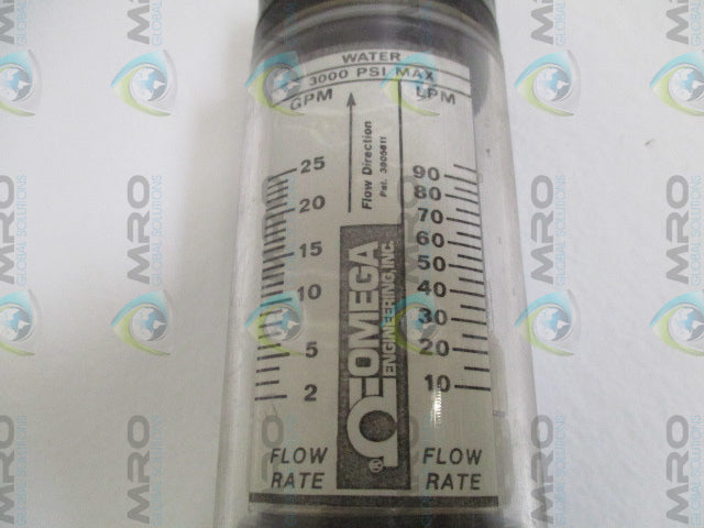 OMEGA 3805611 FLOW METER 2-25 GPM 300PSI *NEW NO BOX*