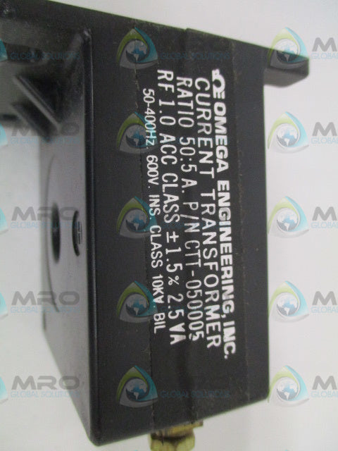 OMEGA CTT-050005 CURRENT TRANSFORMER RATIO 50:5 A. *NEW IN BOX*