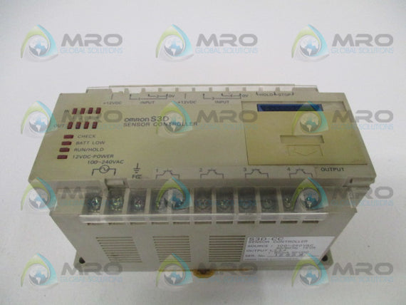 OMRON S3D-CC PHOTOELECTRIC SENSOR CONTROLLER *USED*