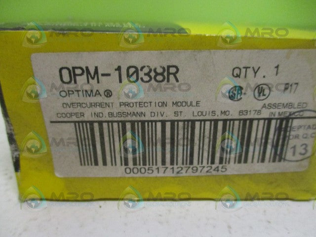 BUSSMANN OPM-1038R OVERCURRENT PROTECTION MODULE *NEW IN BOX*