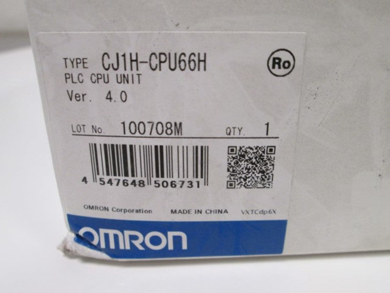 Omron CJ1HCPU66H NSFP ** GENUINE **   CJ1H CPU66H VER. 4.0