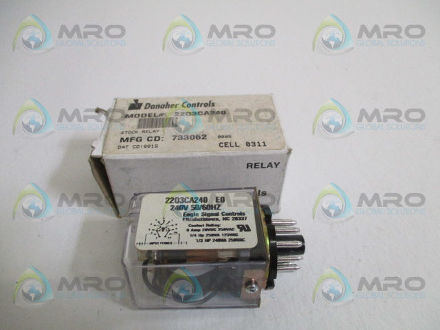 EAGLE SIGNAL 22Q3CA240 RELAY 240V *NEW IN BOX*