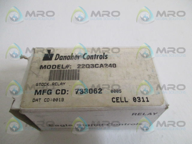 EAGLE SIGNAL 22Q3CA240 RELAY 240V *NEW IN BOX*