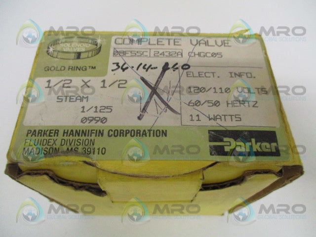 PARKER 08FS5C2432ACHGC05 SOLENOID VALVE 1/2"X1/2" *NEW IN BOX*