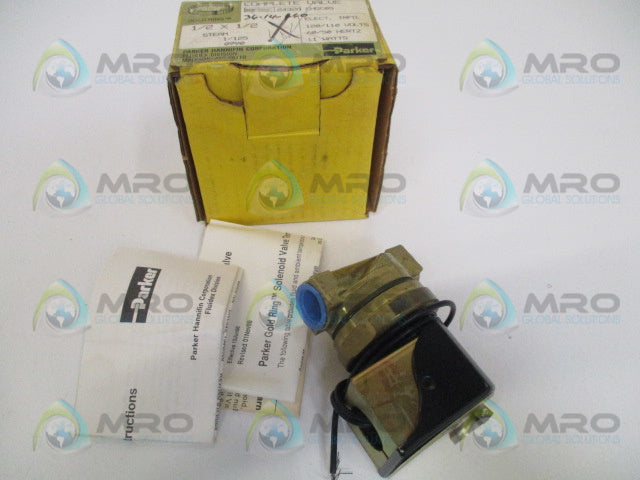 PARKER 08FS5C2432ACHGC05 SOLENOID VALVE 1/2"X1/2" *NEW IN BOX*