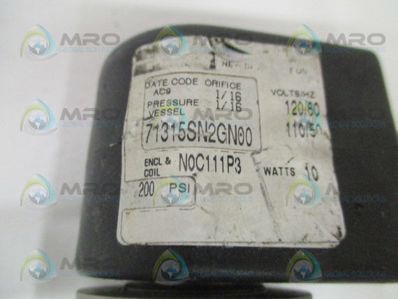 PARKER 71315SN2GN00N0C111P3 3-WAY SOLENOID VALVE *NEW NO BOX*