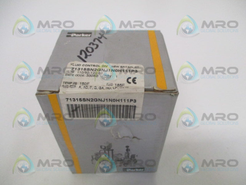 PARKER 71315SN2GNJ1N0H111P3 SOLENOID VALVE *FACTORY SEALED*
