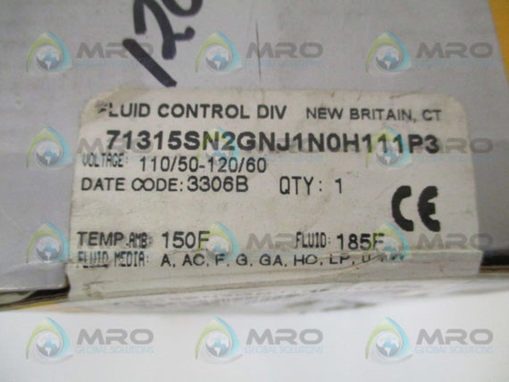 PARKER 71315SN2GNJ1N0H111P3 SOLENOID VALVE *FACTORY SEALED*