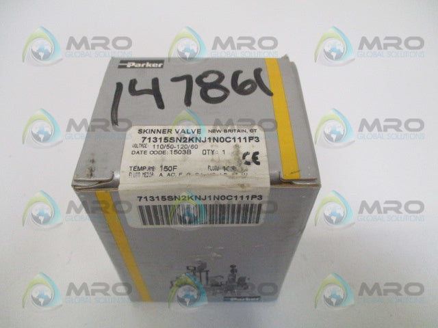 PARKER 71315SN2KNJ1N0C111P3 SOLENOID VALVE *FACTORY SEALED*