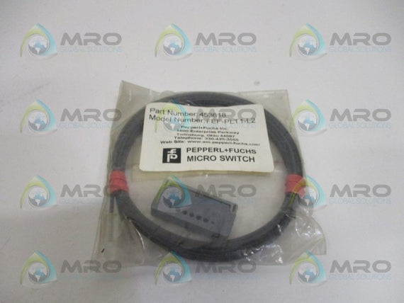 PEPPERL+FUCHS FEF-PLT1-L2 453618 FIBER OPTIC CABLE *NEW IN FACTORY BAG*