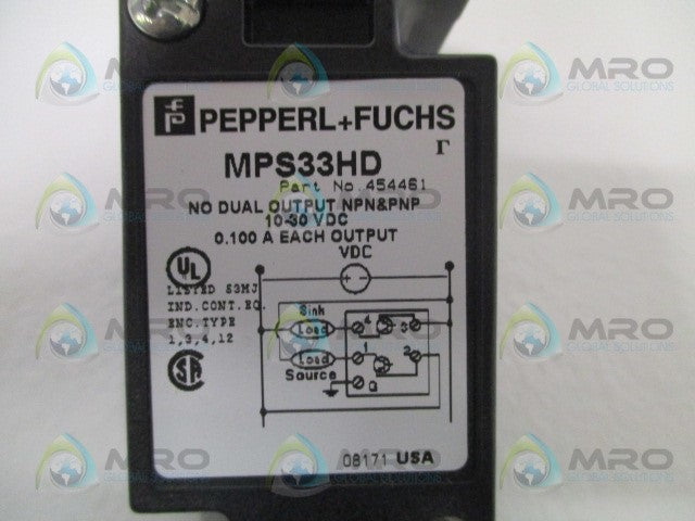 PEPPERL+FUCHS MPS33HD PHOTOELECTRIC SENSOR *NEW IN BOX*