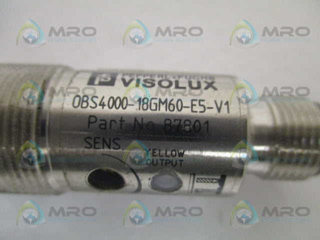 PEPPERL+FUCHS VISOLUX OBS4000-18GM60-E5-V1 RETROREFLECTIVE SENSOR *NEW NO BOX*