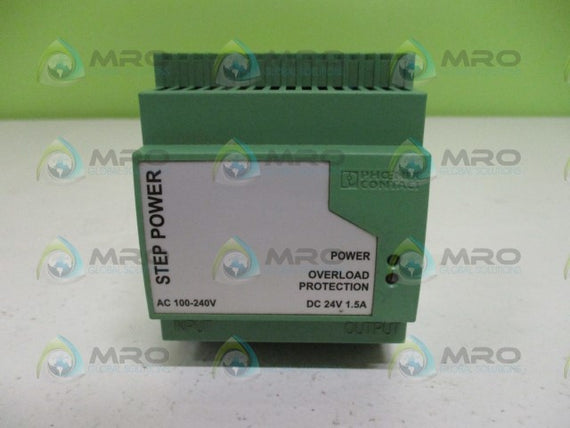 PHOENIX CONTACT STEP POWER STEP-PS-100-240AC/24DC/1.5 POWER SUPPLY *NEW NO BOX*