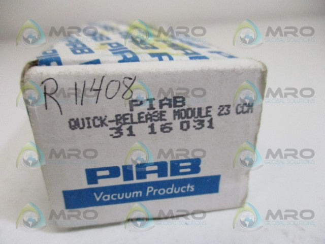 PIAB 3116031 QUICK-RELEASE MODULE *NEW IN BOX*