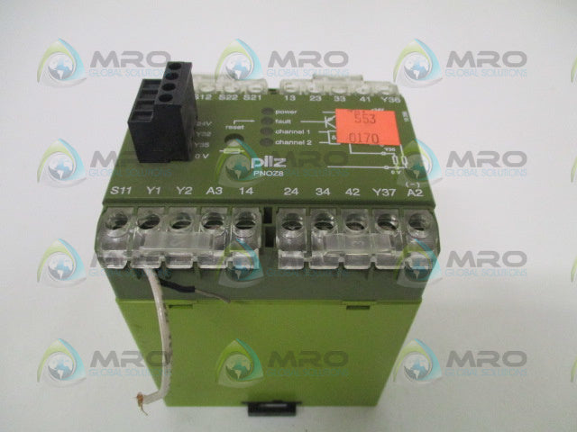 PILZ PNOZ83S/1O SAFETY RELAY *USED*