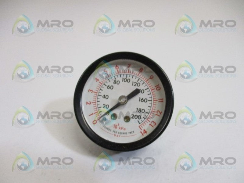 AMETEK 200BDD PRESSURE GAUGE 0-200 PSI *NEW IN BOX*