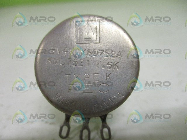 PRECISION ELECTRONICS KMU7521 RV4NAYSD752A POTENTIOMETER 7.5K OHMS *NEW IN BOX*