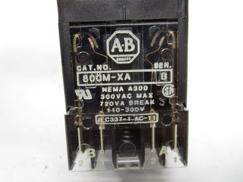 ALLEN BRADLEY 800MS-X024 SER. D 300VAC (NO LENSE) NSNP