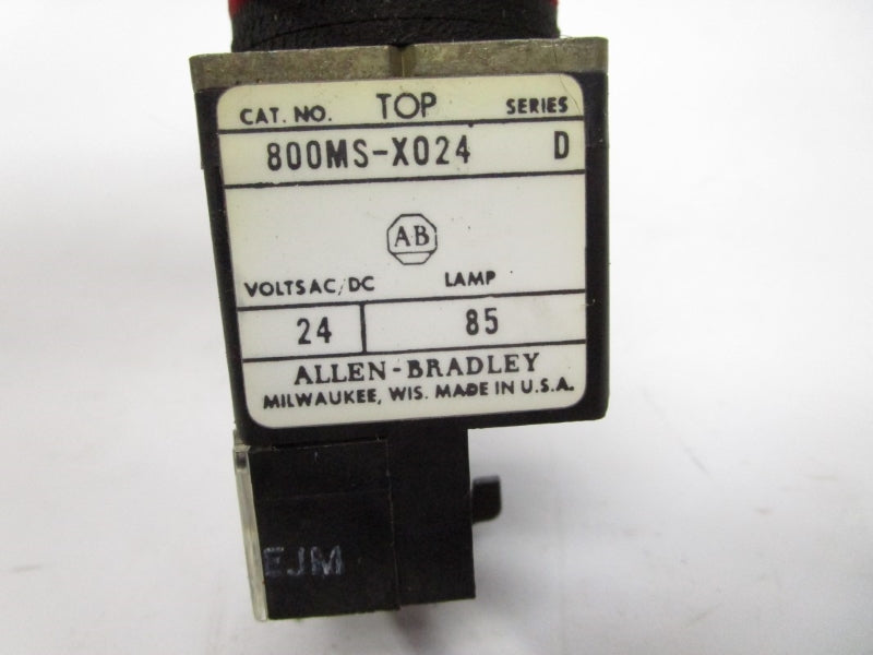 ALLEN BRADLEY 800MS-X024 SER. D 300VAC (NO LENSE) NSNP