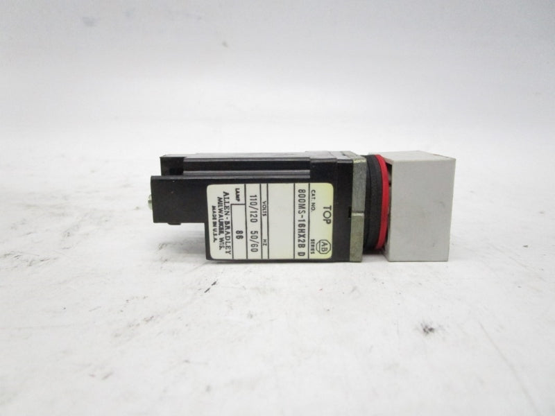 ALLEN BRADLEY 800MS-16HX2B SER. D 120V (BK/YL) NSMP