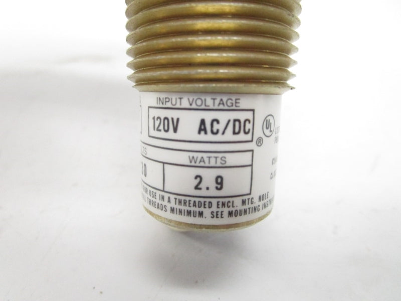 ALLEN BRADLEY 800H-LP10R SER. C 120VAC/DC (WH) NSMP