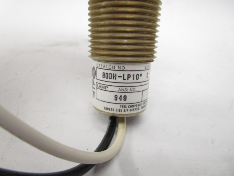 ALLEN BRADLEY 800H-LP10R SER. C 120VAC/DC (WH) NSMP