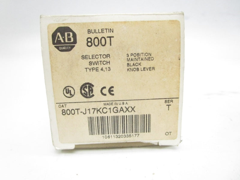 ALLEN BRADLEY 800T-J17KC1GAXX SER. T (WH) NSMP