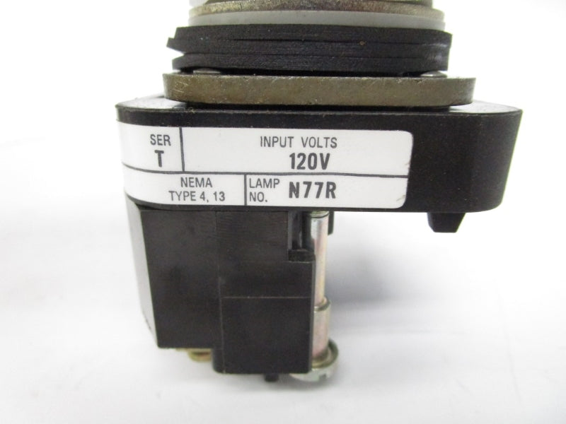 ALLEN BRADLEY 800T-FXPL16RA1 SER. T 120V (GY/BL) (AS PICTURED) NSMP