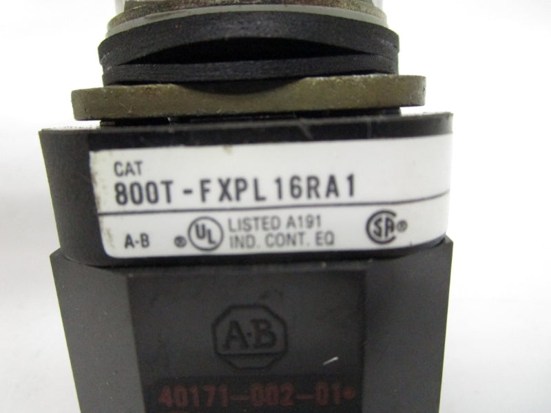 ALLEN BRADLEY 800T-FXPL16RA1 SER. T 120V (GY/BL) (AS PICTURED) NSMP