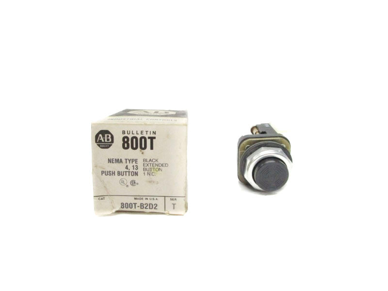 ALLEN BRADLEY 800T-B2D2 SER. T 600VAC (BK/YL) NSMP