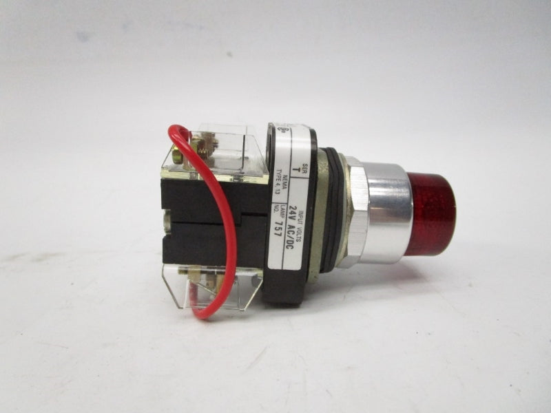 ALLEN BRADLEY 800T-QT24R SER. T 24VAC/DC (BK/YL) NSMP