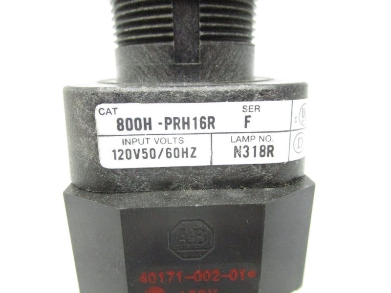 ALLEN BRADLEY 800H-PRH16R SER. F 120V (WH) NSMP