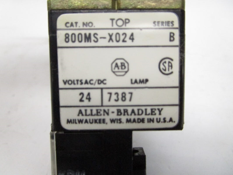 ALLEN BRADLEY 800MS-X024 SER. B 24VAC/DC NSNP