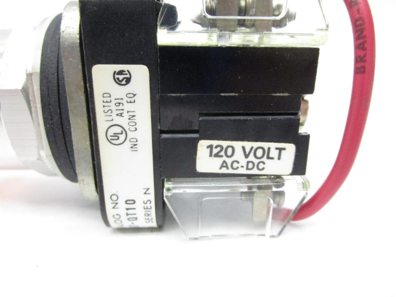 ALLEN BRADLEY 800T-QT10A SER. N 120VAC/DC NSNP