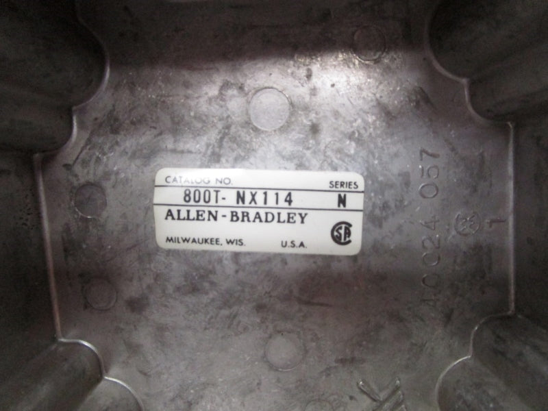 ALLEN BRADLEY 800T-NX114 SER. N NSNP