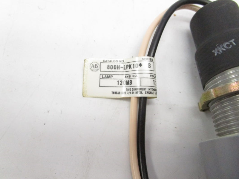 ALLEN BRADLEY 800H-LPK10R SER. B 120V NSNP