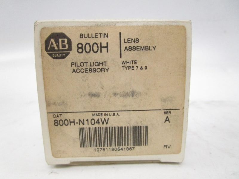 ALLEN BRADLEY 800H-N104W SER. A (WH) NSMP