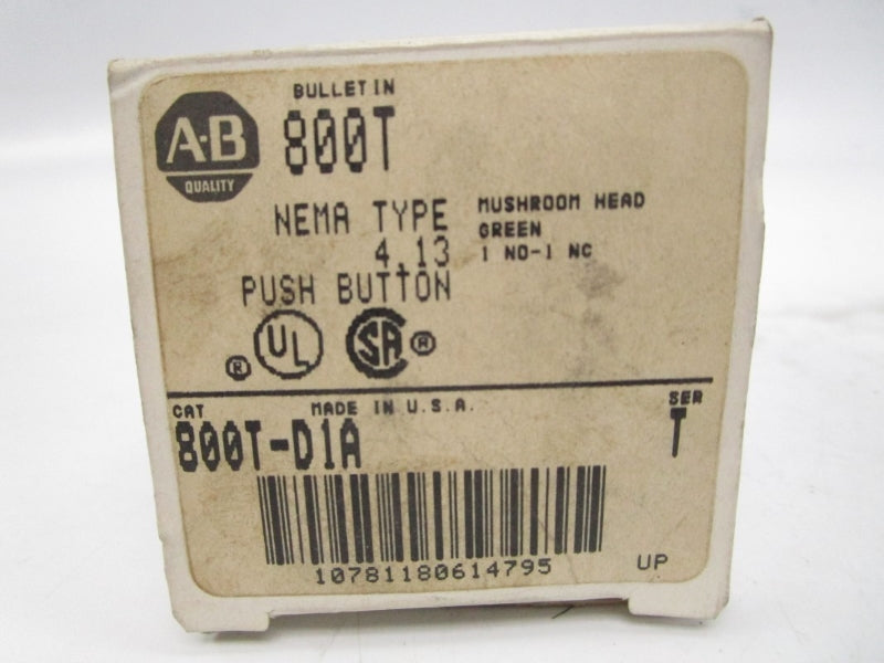 ALLEN BRADLEY 800T-D1A SER. T (GY/BL) (AS PICTURED) NSMP