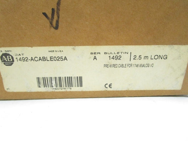ALLEN BRADLEY 1492-ACABLE025A SER. A (BR/WH) NSMP
