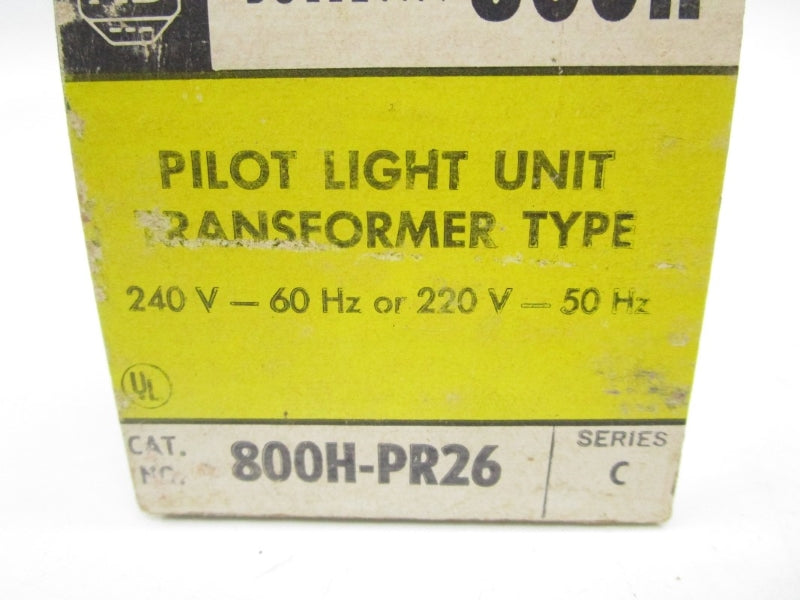 ALLEN BRADLEY 800H-PR26 SER. C 240V (BK/YL) NSMP