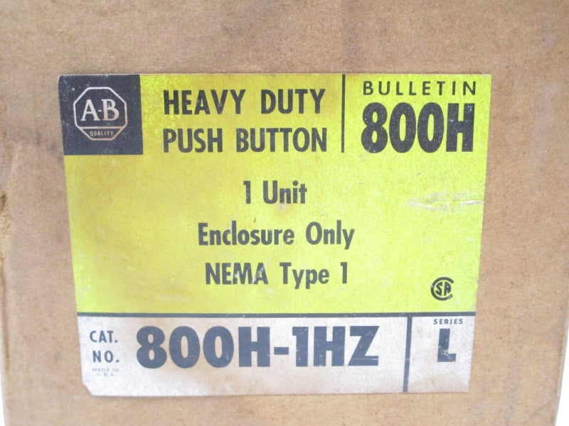 ALLEN BRADLEY 800H-1HZ SER. L (BK/YL) NSMP