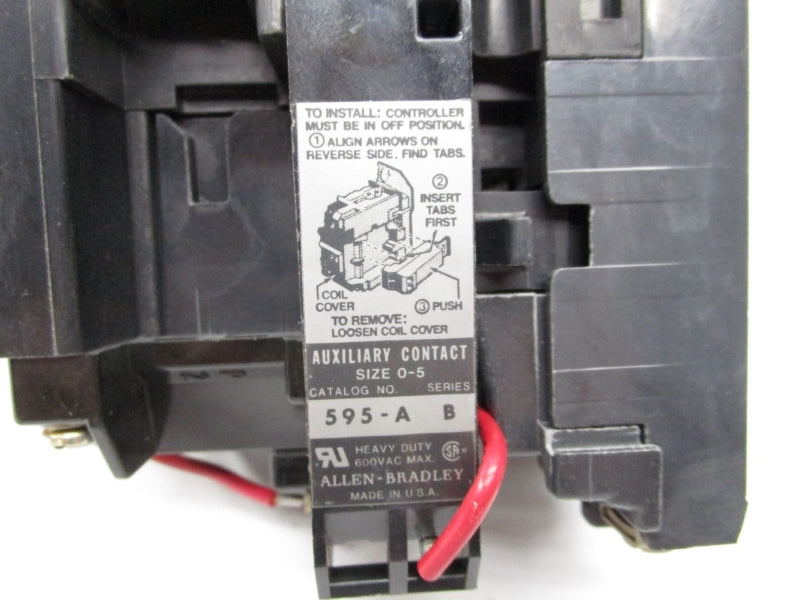 ALLEN BRADLEY 509-A0D SER. B 110-120VAC 18A (BR/YL) (AS PICTURED) NSMP