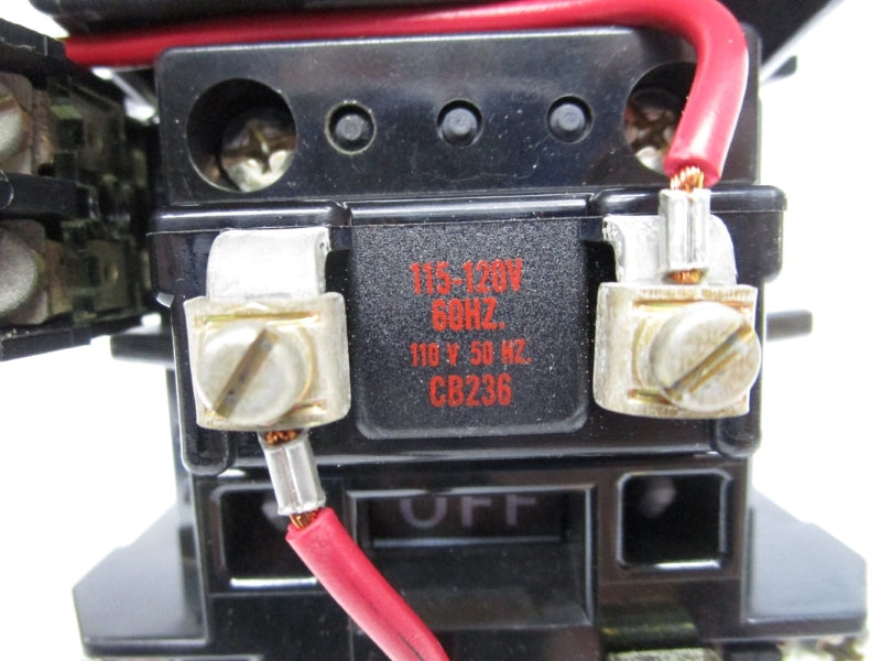 ALLEN BRADLEY 509-A0D SER. B 110-120VAC 18A (BR/YL) (AS PICTURED) NSMP
