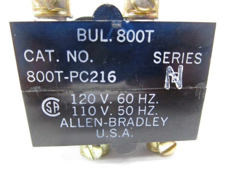 INDUSTRIAL SPARE PART 800T-PC216 SER. N 110-120V (AS PICTURED) (BK/YL) NSMP
